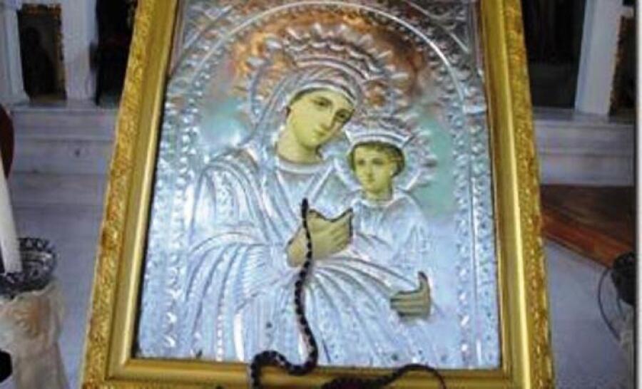 Τα φιδάκια του Δεκαπενταύγουστου, στον Ι.Ν. Παναγιάς Φιδούσας